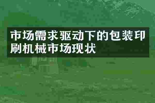 市场需求驱动下的包装印刷机械市场现状